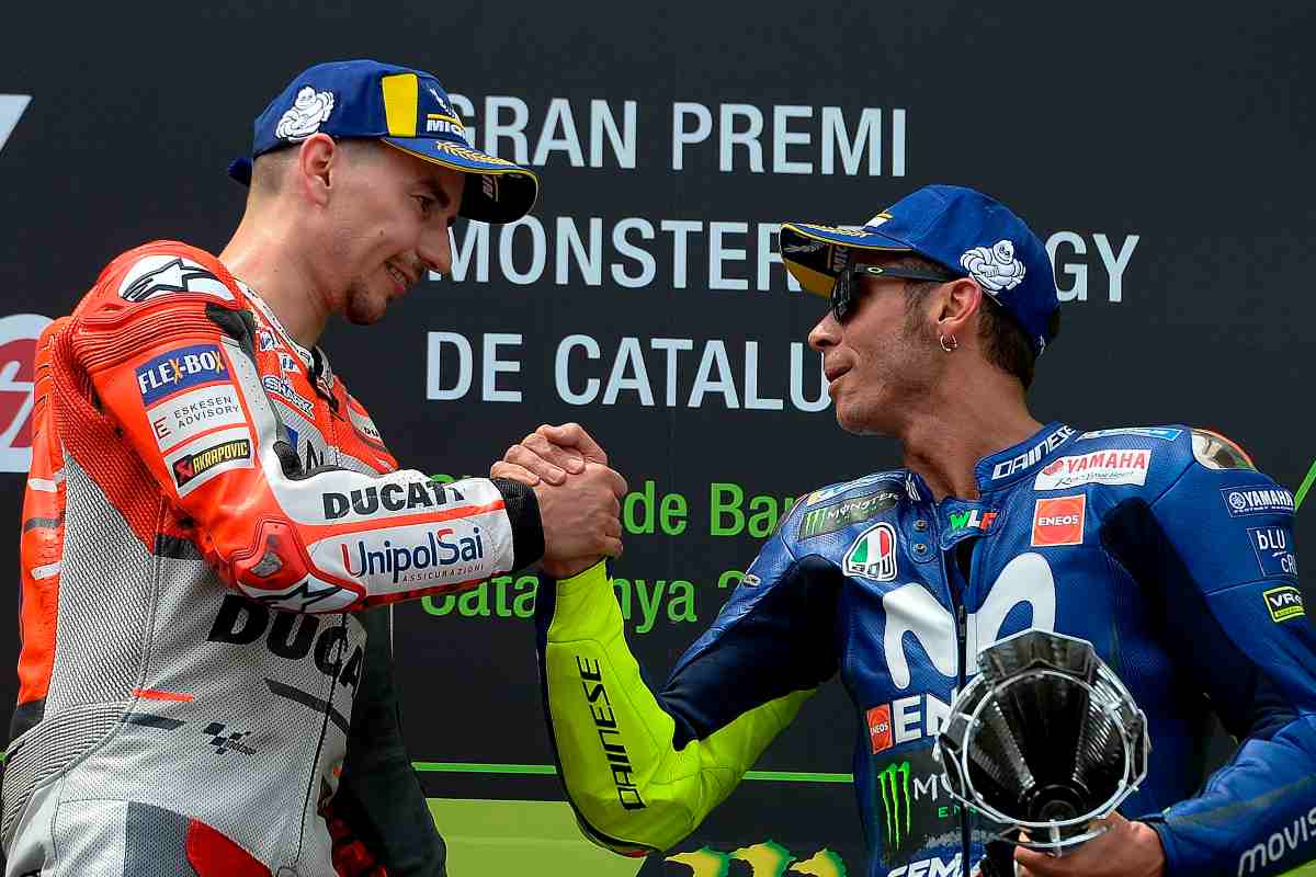 Jorge Lorenzo e Valentino Rossi