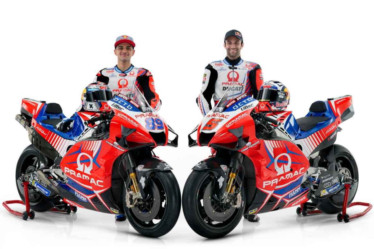 Le due Desmosedici di Jorge Martin e Johann Zarco