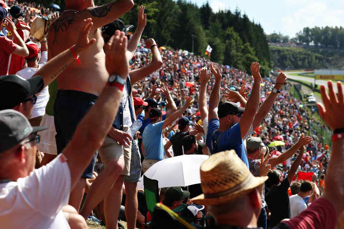 Il pubblico sulle tribune di un Gran Premio di Formula 1