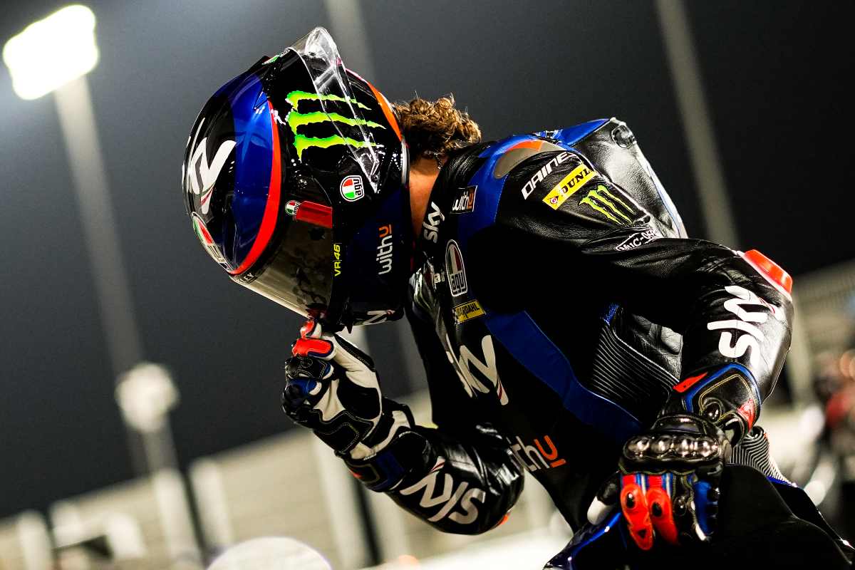 Marco Bezzecchi nei test Moto2 di Losail, in Qatar