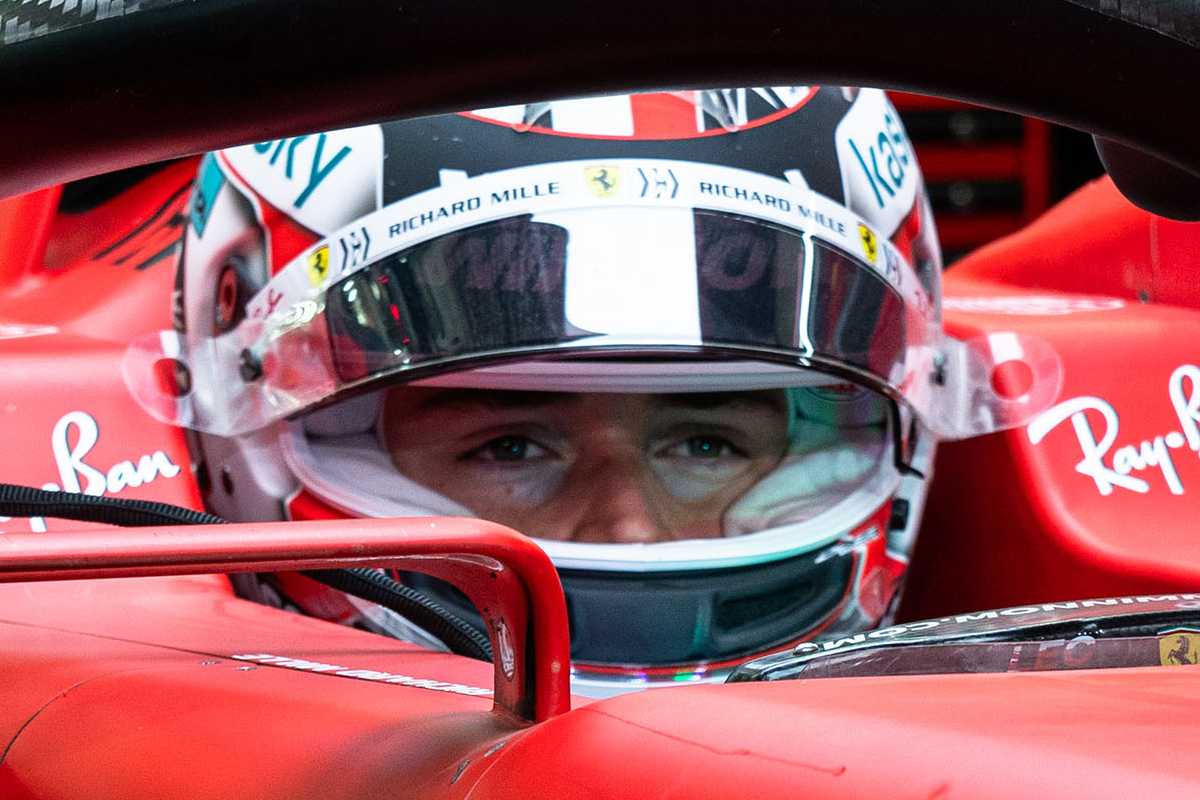 Charles Leclerc nei test F1 di Sakhir, in Bahrain