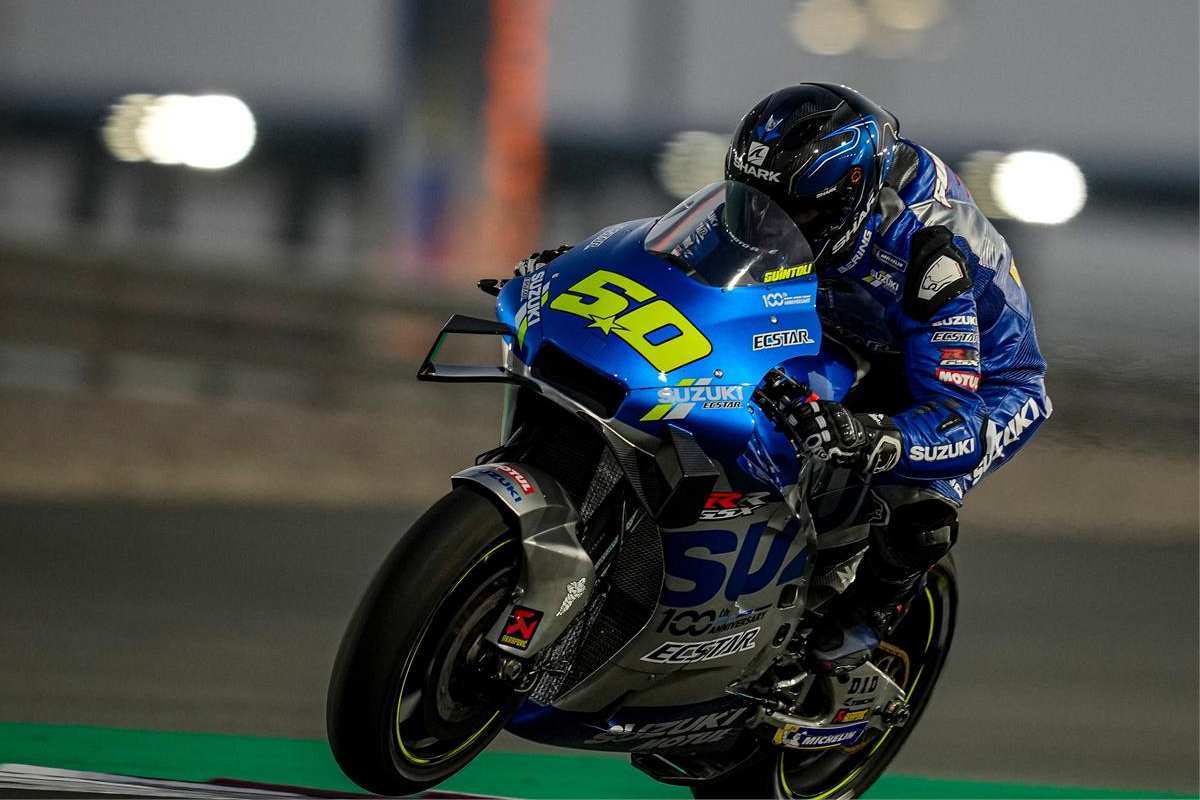 Sylvain Guintoli in pista nei test MotoGP in Qatar