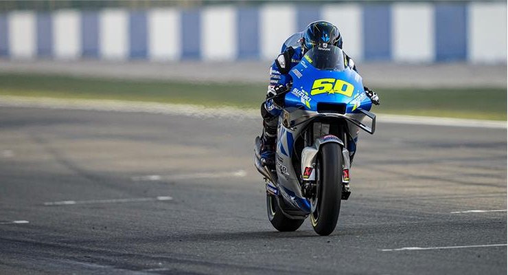 Sylvain Guintoli in pista nei test MotoGP in Qatar