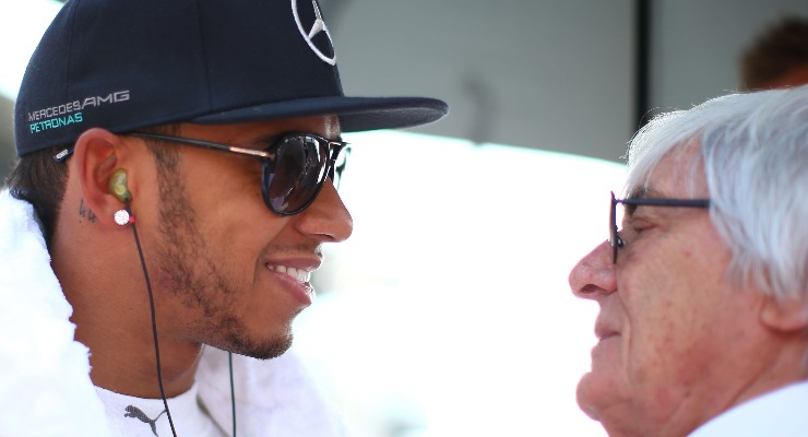 Bernie Ecclestone e Lewis Hamilton