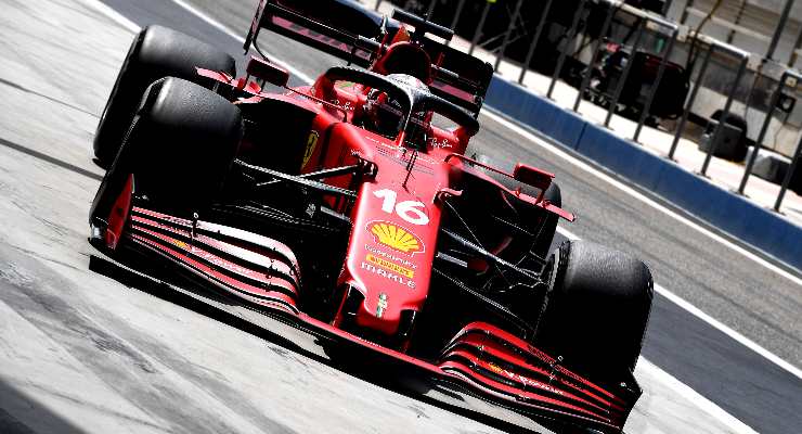 Charles Leclerc nei test F1 di Sakhir, in Bahrain