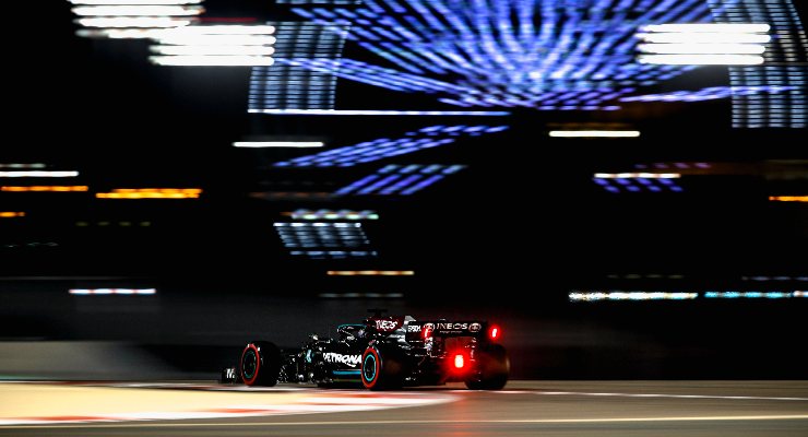 La Mercedes nelle qualifiche del Gran Premio del Bahrain di F1 2021 a Sakhir