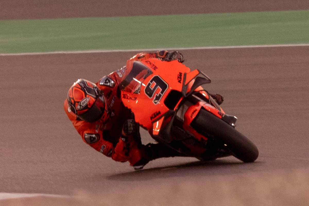 Danilo Petrucci sulla Ktm nei test MotoGP a Losail, in Qatar