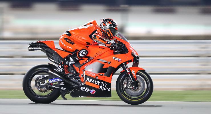 Danilo Petrucci sulla Ktm nei test MotoGP a Losail, in Qatar