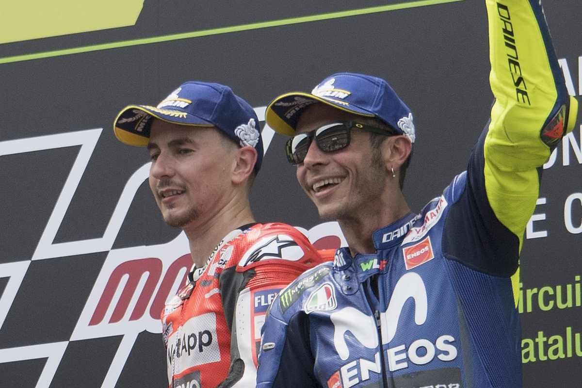 Jorge Lorenzo e Valentino Rossi