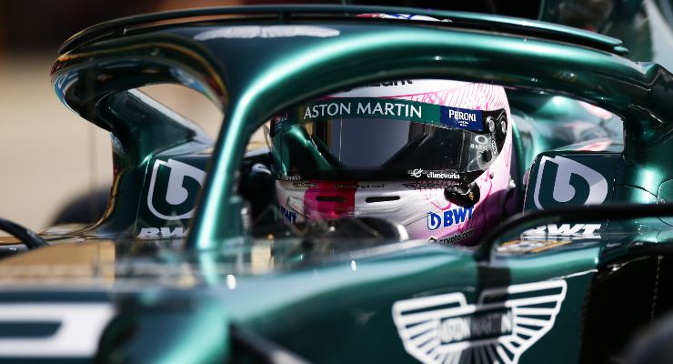 Sebastian Vettel sulla Aston Martin