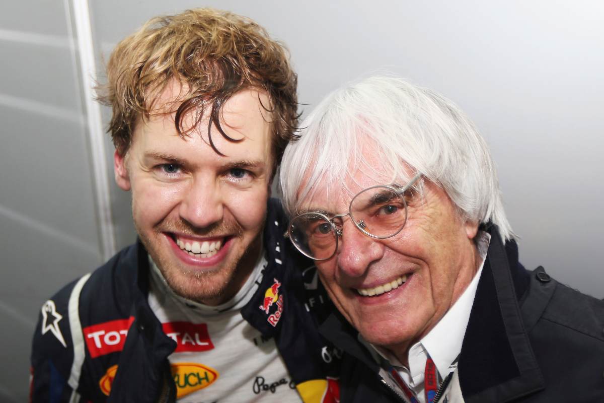 Sebastian Vettel e Bernie Ecclestone