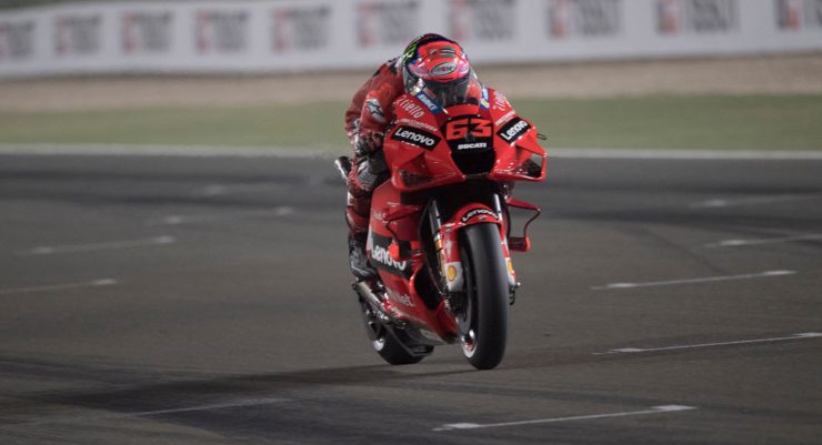 Pecco Bagnaia a Losail