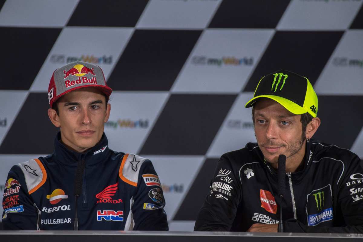 Valentino Rossi e Marc Marquez (Getty Images)