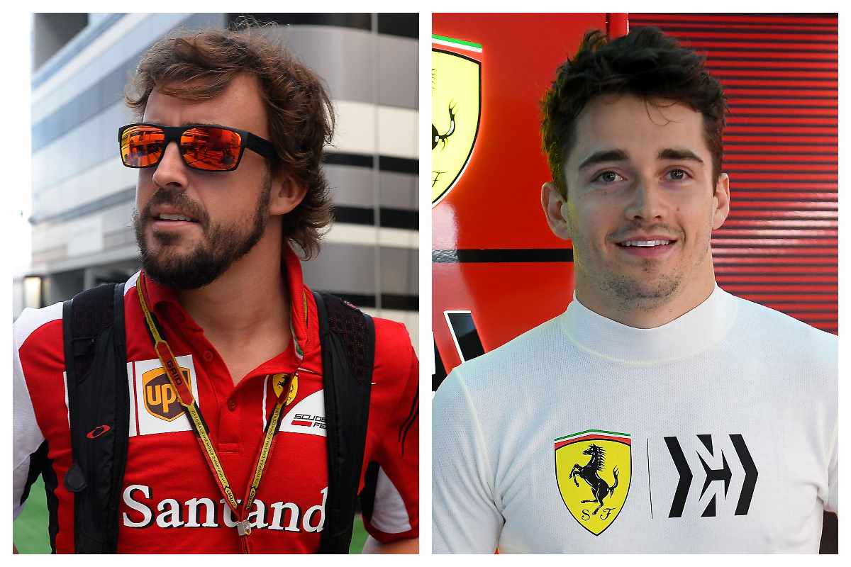 Fernando Alonso e Charles Leclerc