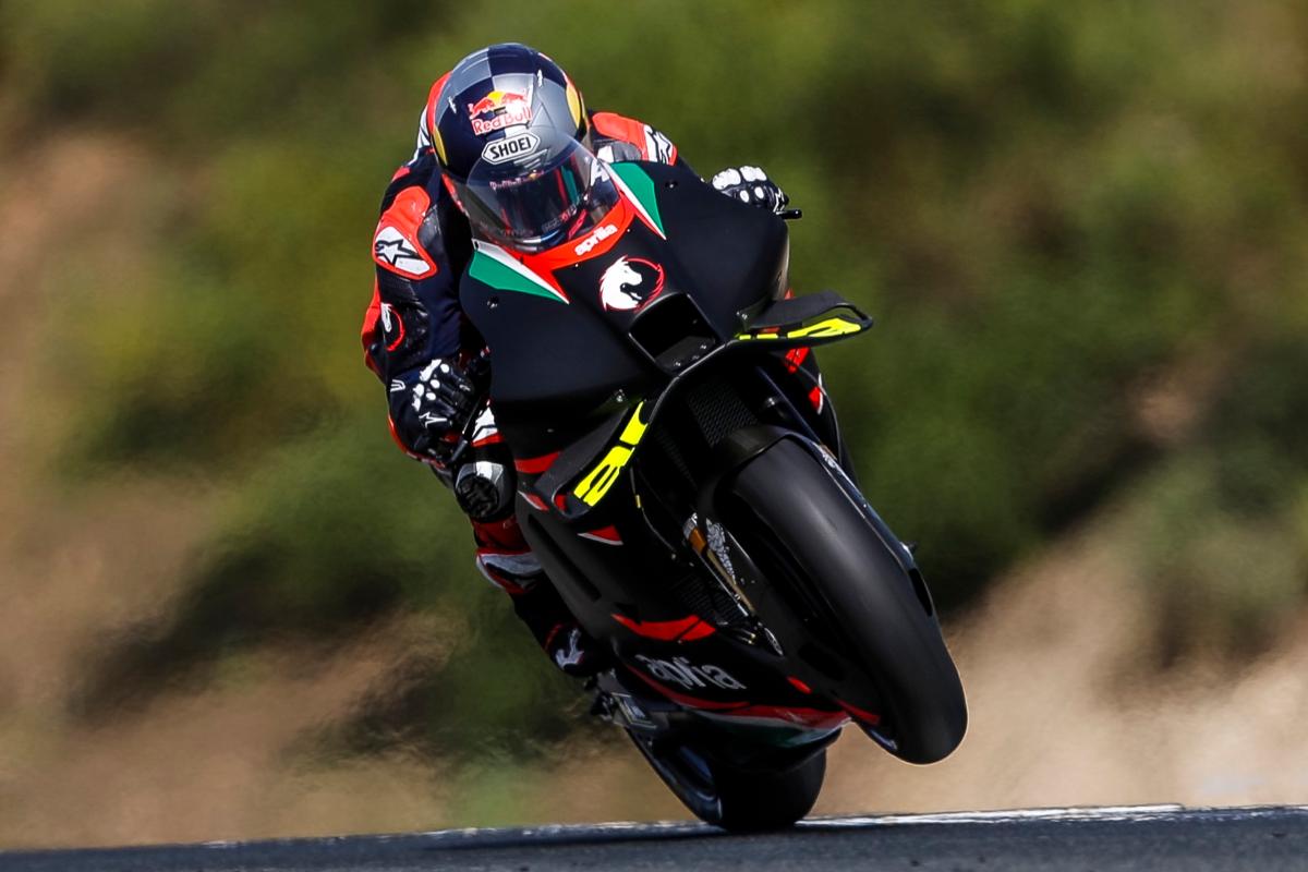 Andrea Dovizioso in pista nei test a Jerez de la Frontera