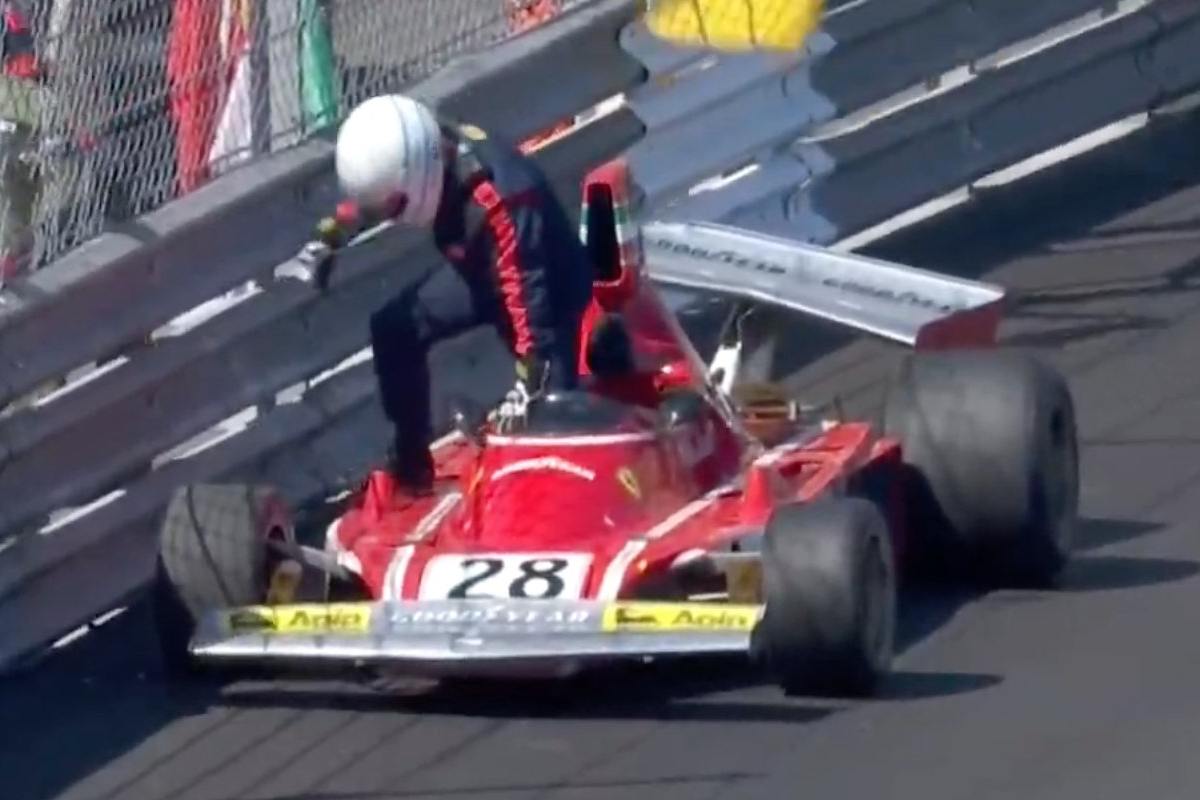 L'incidente di René Arnoux al Gran Premio storico di Montecarlo