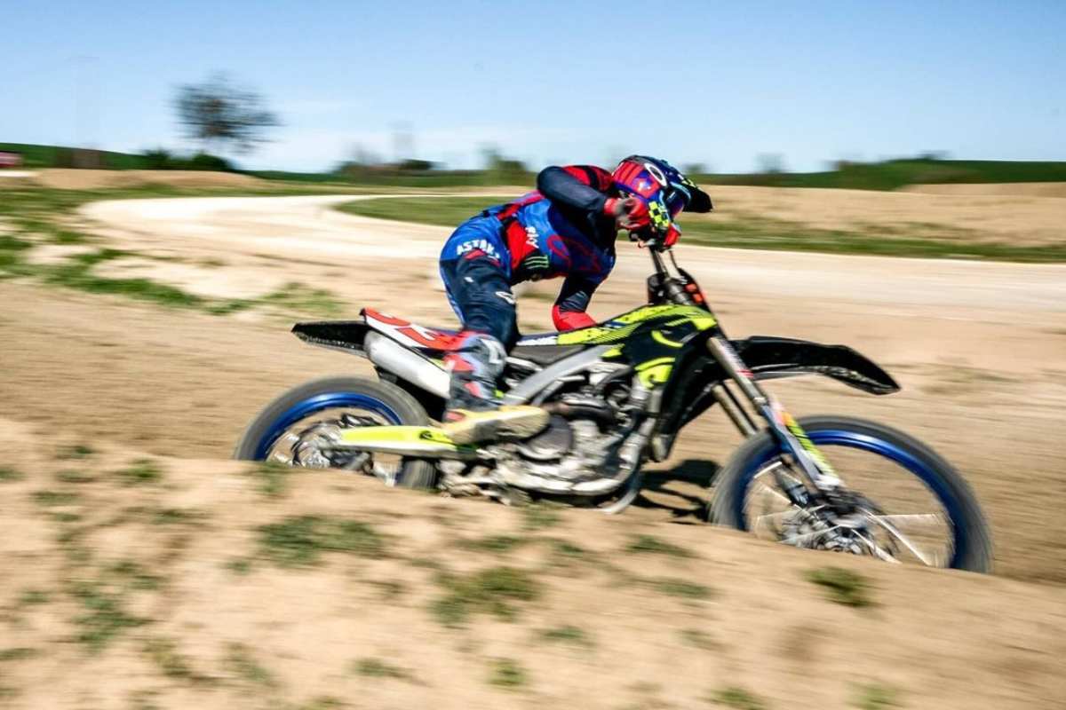 Pecco Bagnaia al Ranch di Tavullia