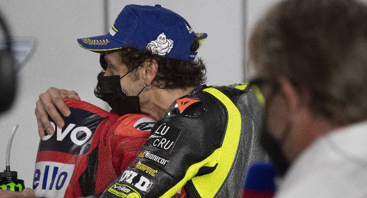 Pecco Bagnaia e Valentino Rossi