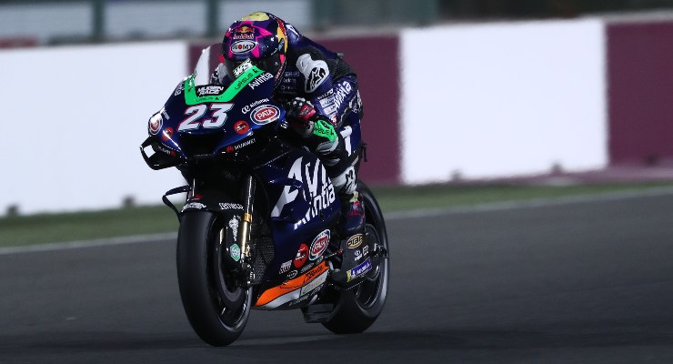 Enea Bastianini in pista nel Gran Premio di Doha di MotoGP 2021 a Losail