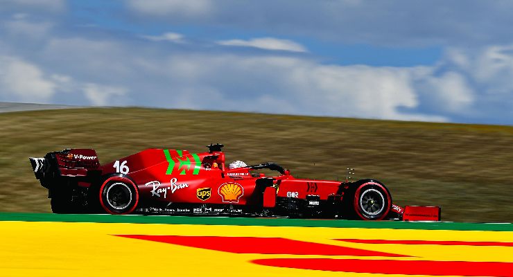 Charles Leclerc nelle prove libere del Gran Premio del Portogallo di F1 2021 a Portimao