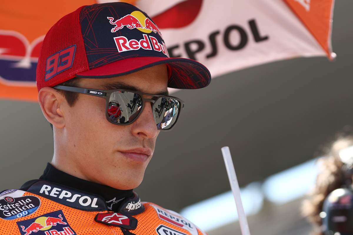 Marc Marquez sulla griglia di partenza del Gran Premio del Portogallo di MotoGP 2021 a Portimao