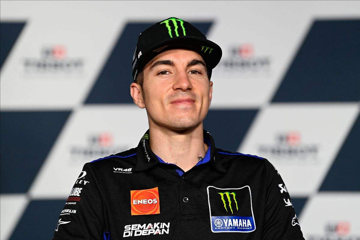 Maverick Vinales nella conferenza stampa alla vigilia del Gran Premio di Doha di MotoGP 2021 a Losail