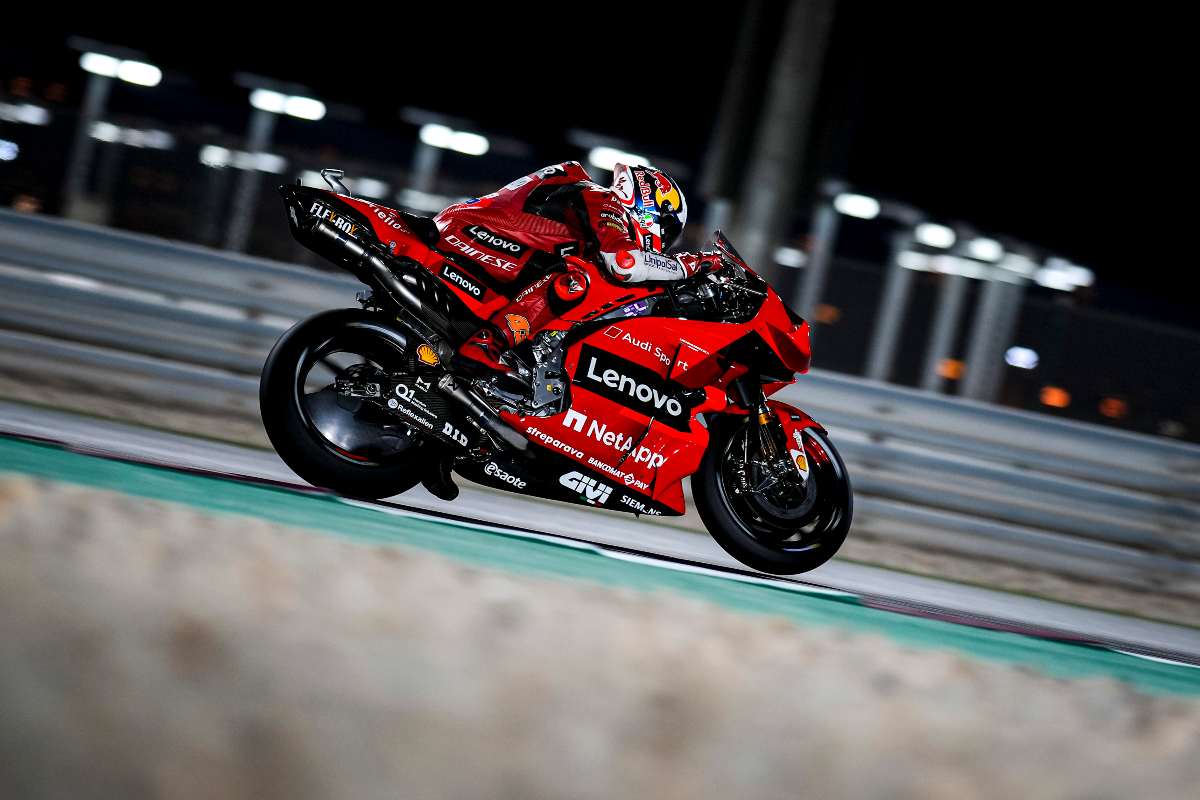 Jack Miller in pista nelle qualifiche del Gran Premio di Doha di MotoGP 2021 a Losail