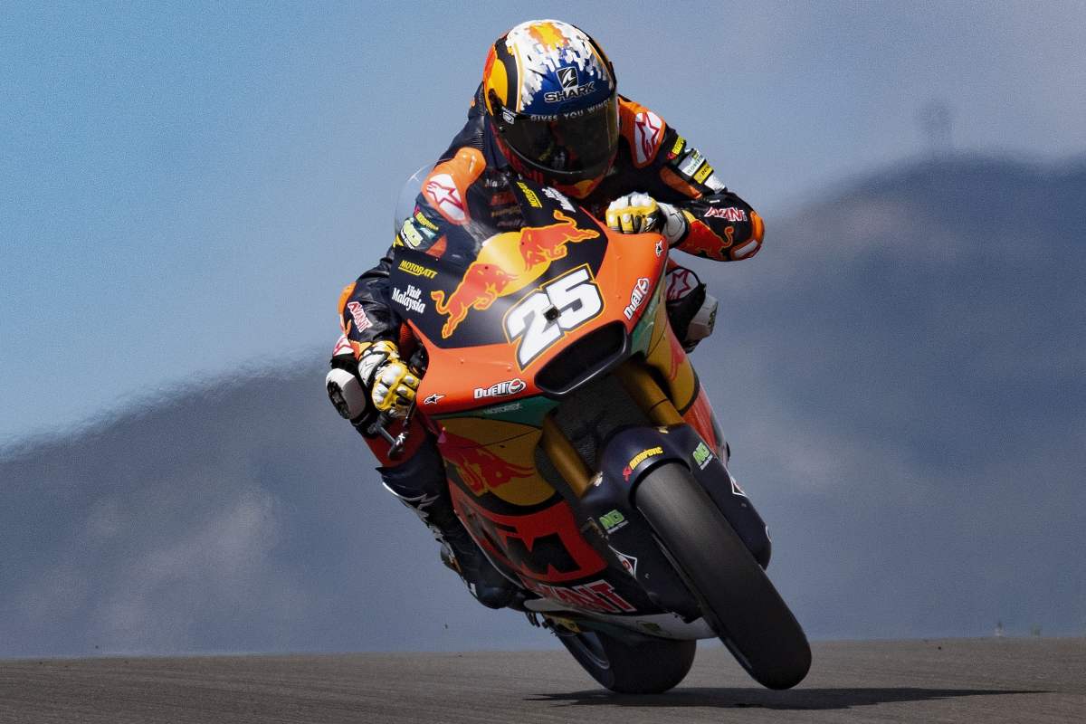 Raul Fernandez in pista al Gran Premio del Portogallo di Moto2 2021 a Portimao