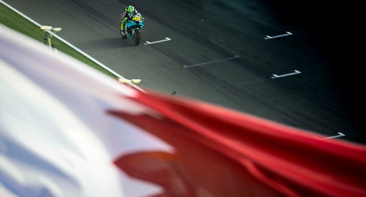 Valentino Rossi in pista nelle prove libere del Gran Premio di Doha di MotoGP 2021 a Losail