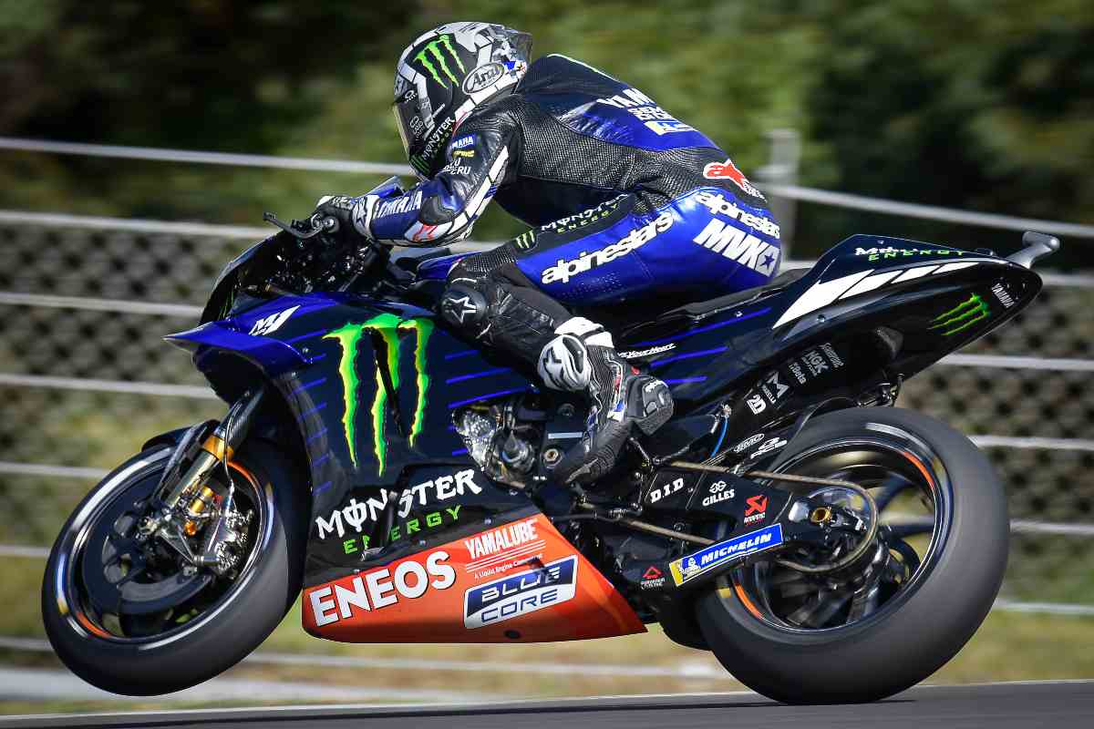 Maverick Vinales sulla Yamaha nel Gran Premio del Portogallo di MotoGP 2021 a Portimao