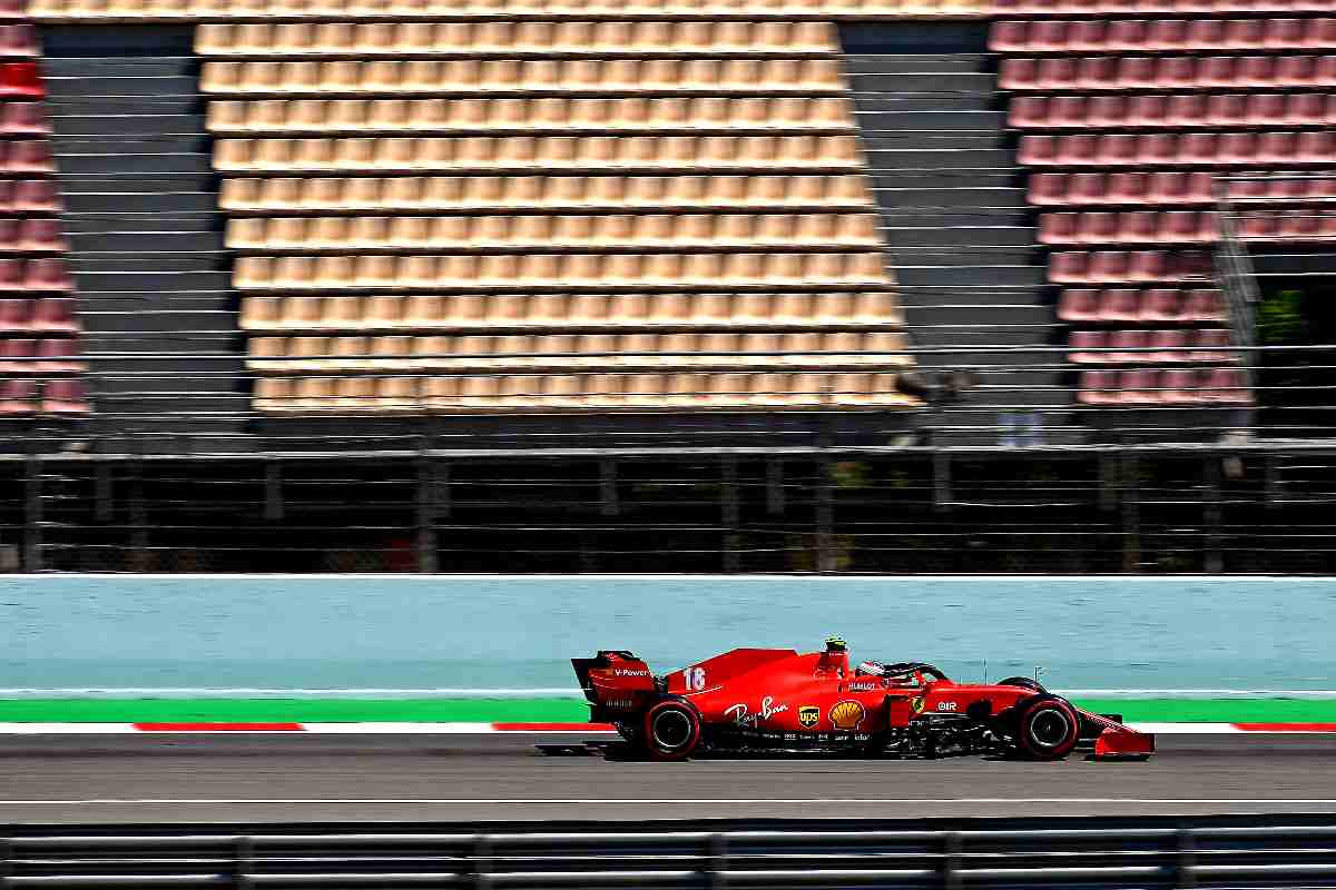 Le tribune vuote sul circuito di Barcellona durante il Gran Premio di Spagna di Formula 1 del 2020