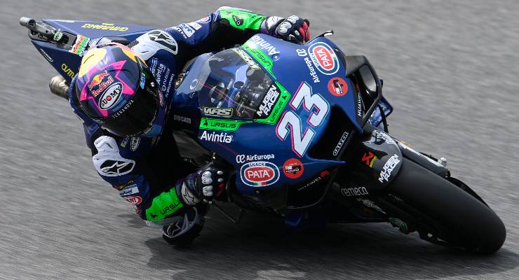 Enea Bastianini in pista sulla Ducati al Gran Premio d'Italia di MotoGP 2021 al Mugello