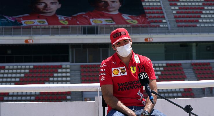 Carlos Sainz al giovedì del Gran Premio di Spagna di F1 2021 a Barcellona