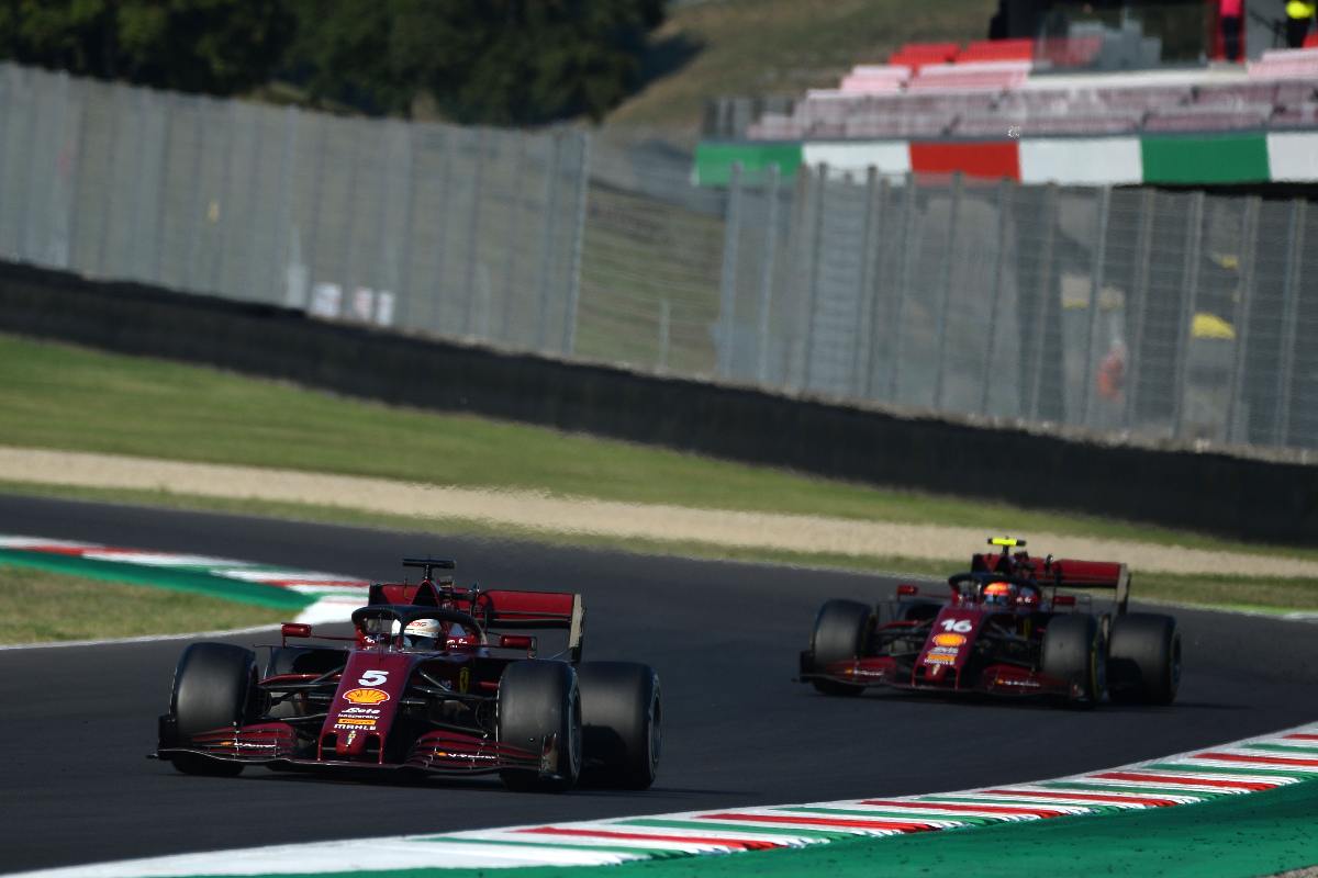 Una fase del Gran Premio di Toscana di Formula 1 2020 al Mugello