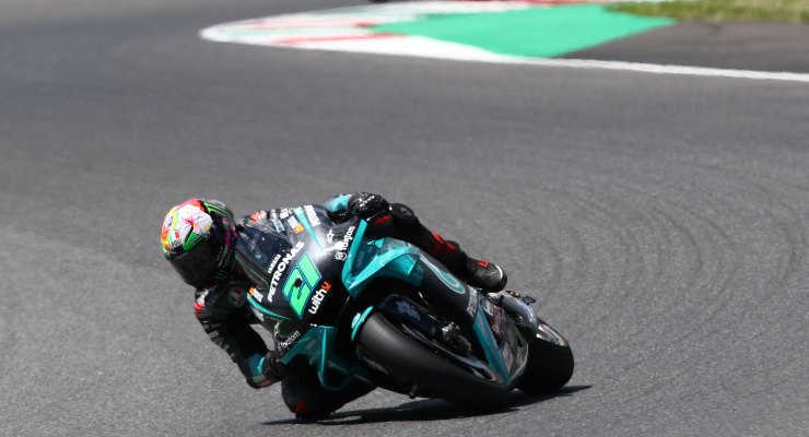 Franco Morbidelli in pista sulla Yamaha al Gran Premio d'Italia di MotoGP 2021 al Mugello