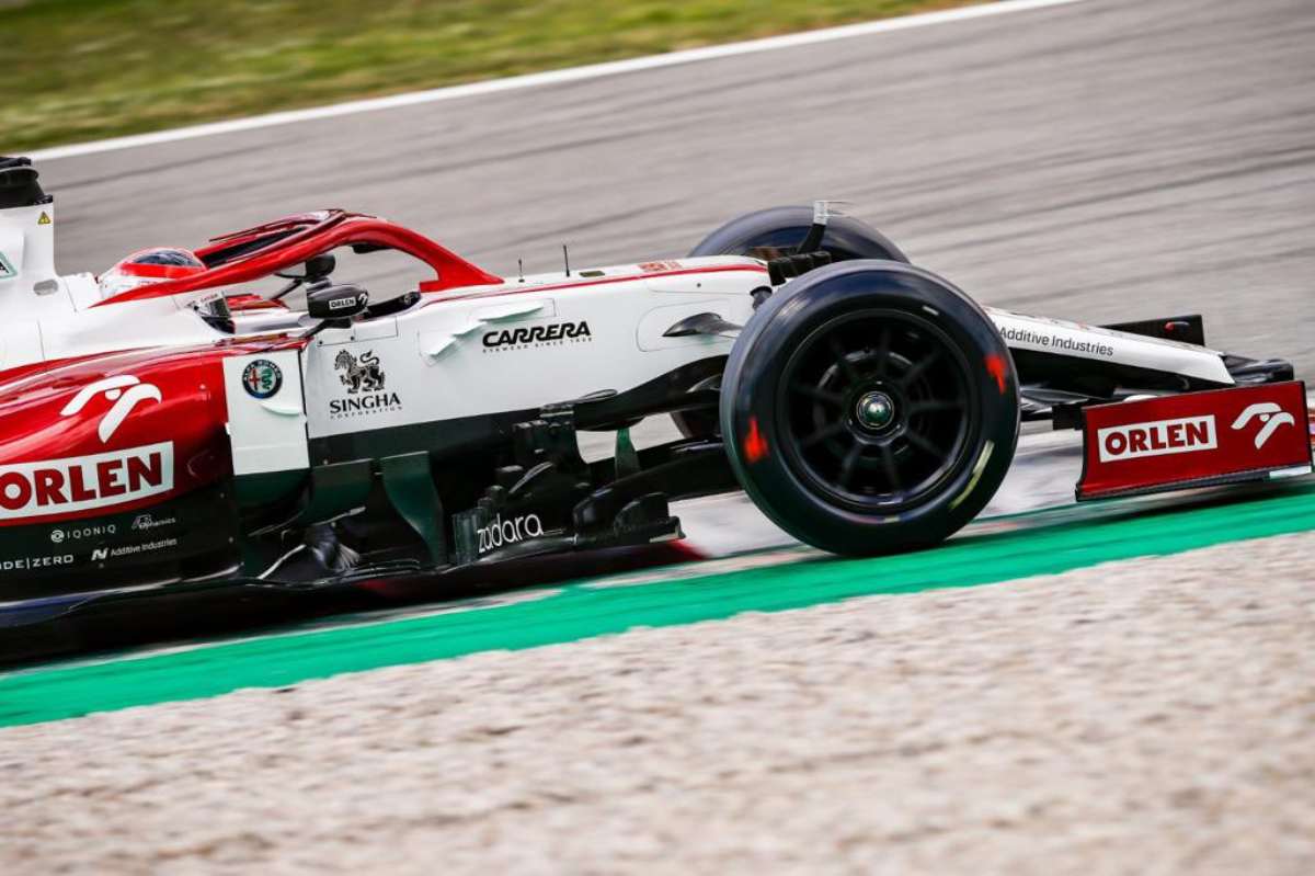 Il test dell'Alfa Romeo a Barcellona