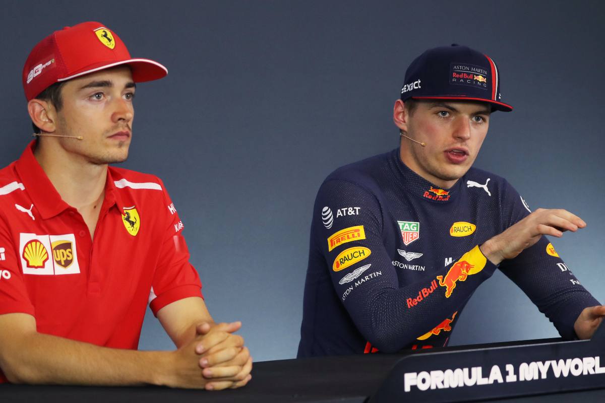 Charles Leclerc e Max Verstappen