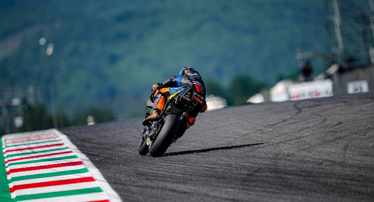 Luca Marini in pista sulla Ducati nel Gran Premio d'Italia di MotoGP 2021 al Mugello