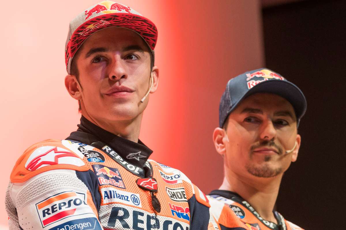 Marc Marquez e Jorge Lorenzo ai tempi in cui erano compagni di squadra