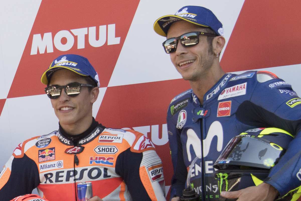 Marc Marquez e Valentino Rossi