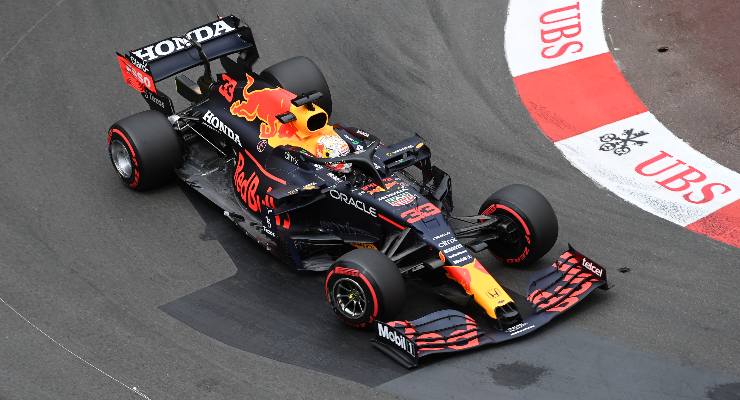 Max Verstappen nelle qualifiche del Gran Premio di Montecarlo di F1 2021 a Monaco