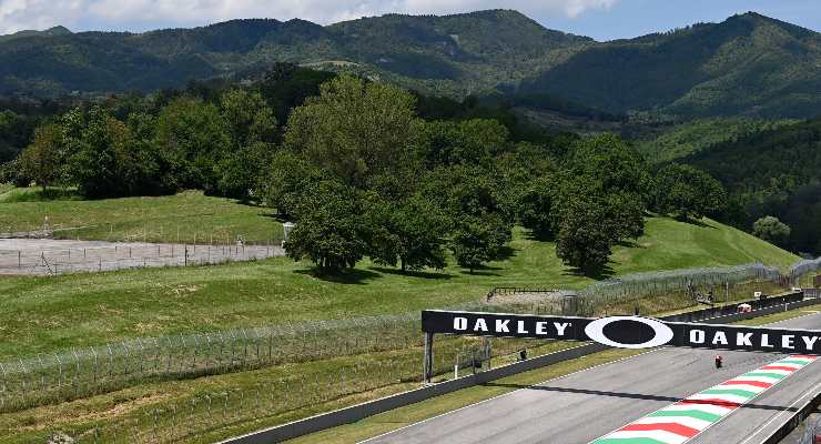 Il circuito del Mugello che ospita il Gran Premio d'Italia del Motomondiale