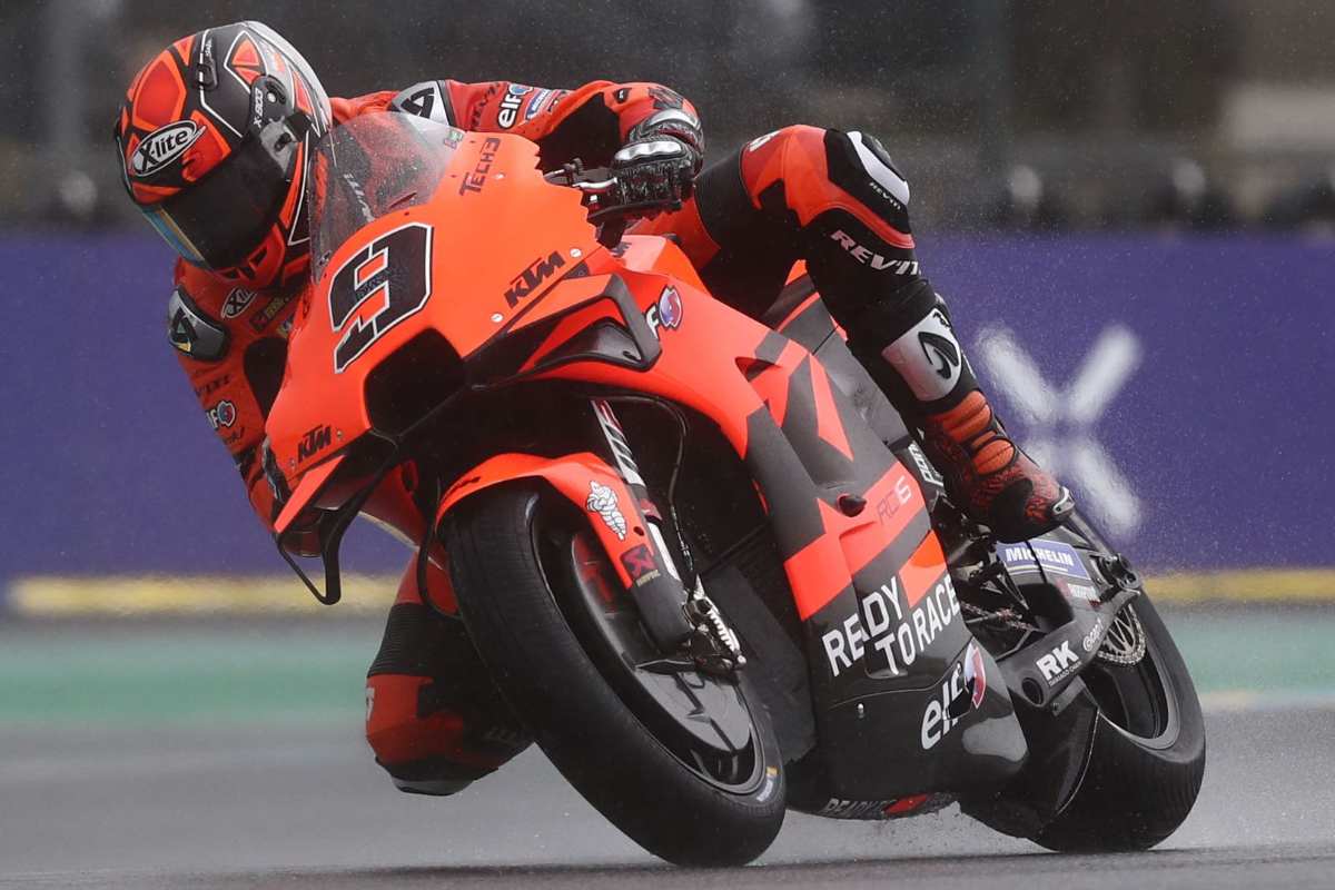 Danilo Petrucci sulla Ktm nel Gran Premio di Francia di MotoGP 2021 a Le Mans