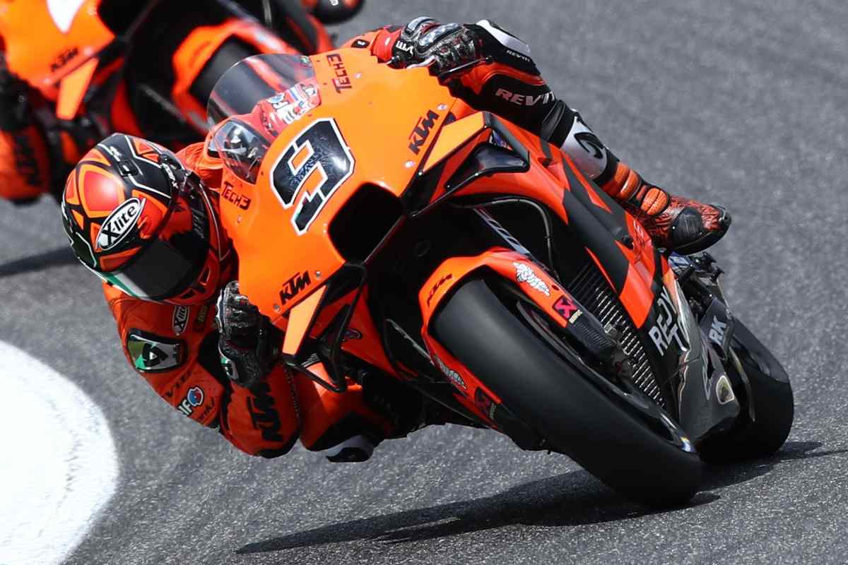 Danilo Petrucci in pista sulla Ktm al Gran Premio d'Italia di MotoGP 2021 al Mugello