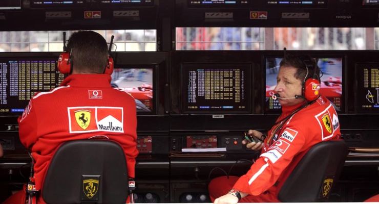 Jean Todt ai tempi in cui era team principal (Foto Ferrari)