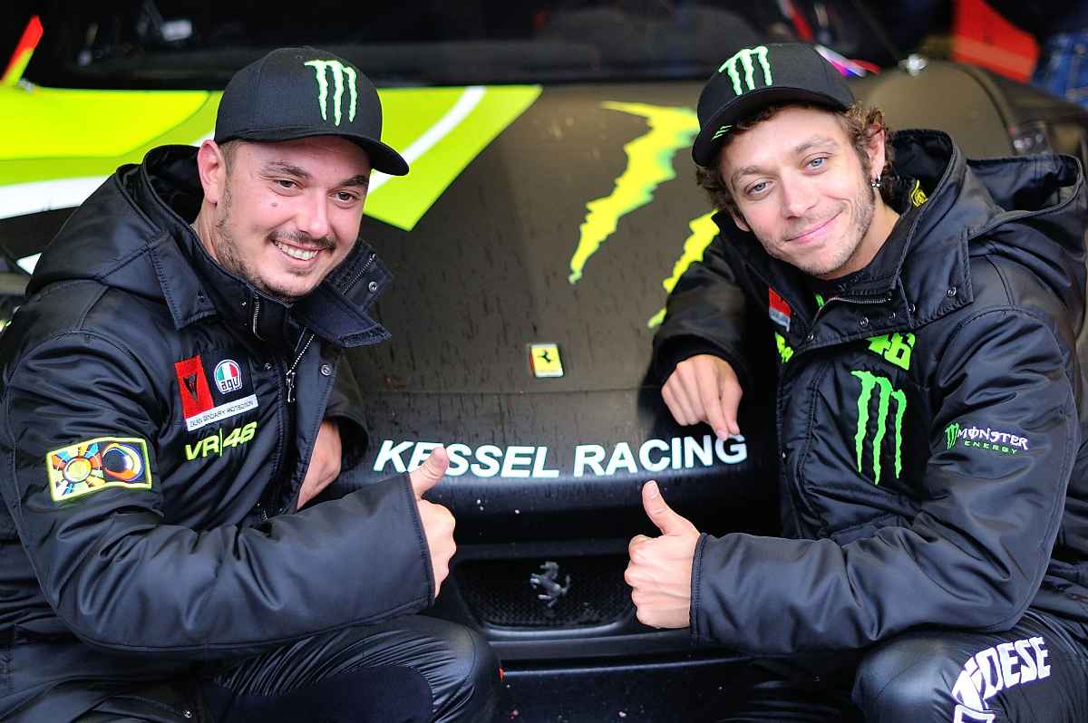 Alessio "Uccio" Salucci e Valentino Rossi