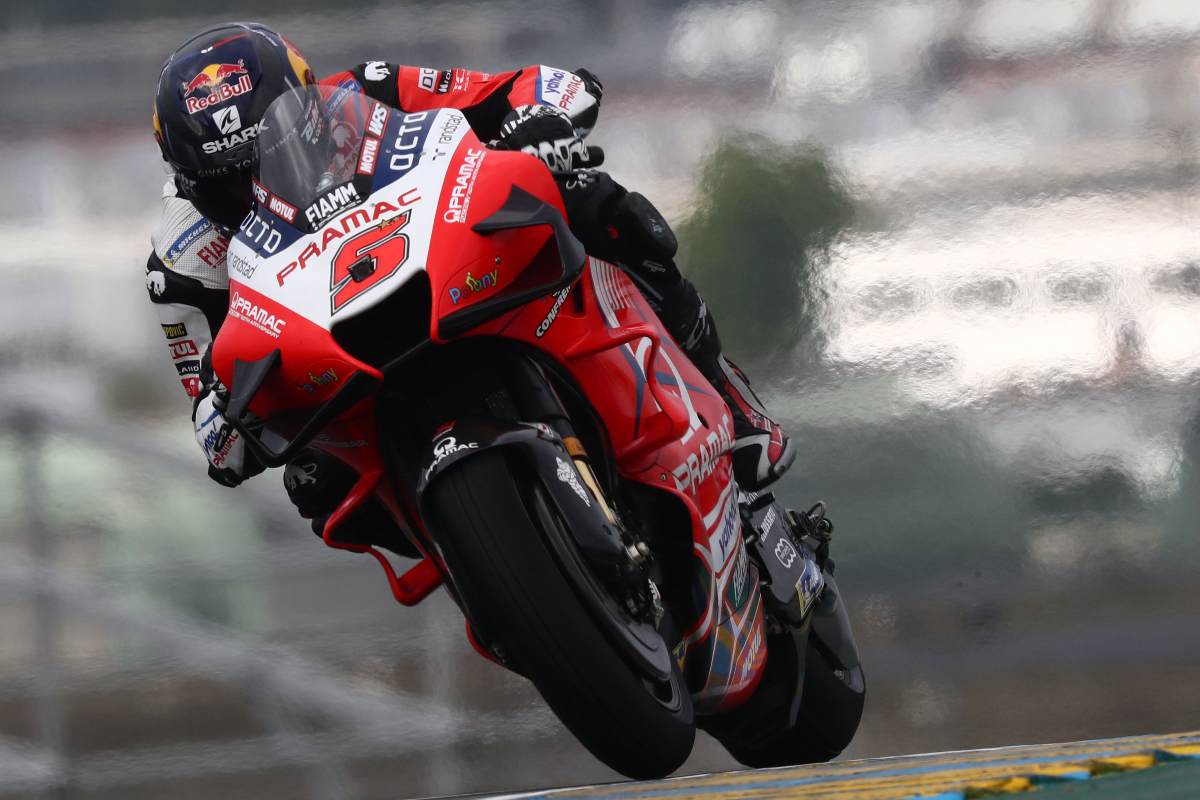 Johann Zarco sulla Ducati Pramac nelle prove libere del Gran Premio di Francia di MotoGP 2021 a Le Mans