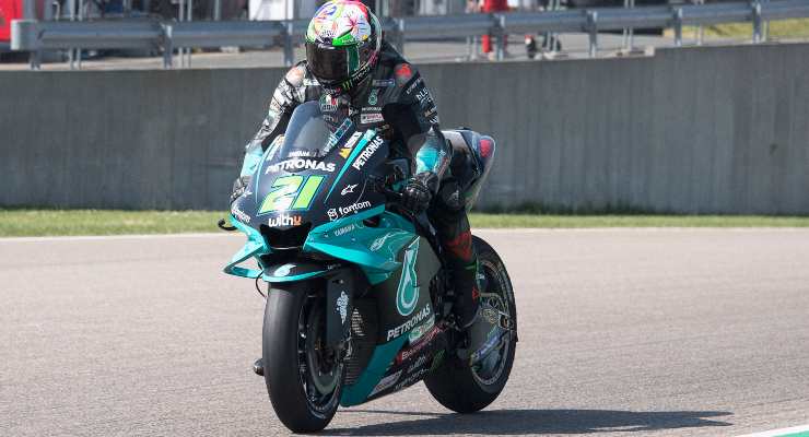 Franco Morbidelli in pista con la M1 del team Petronas (GettyImages)