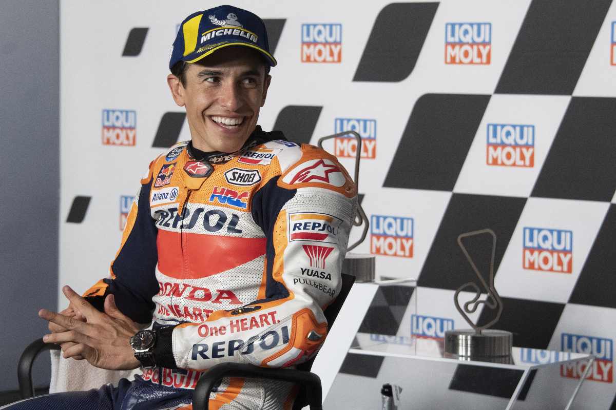 MotoGP - Marc Marquez in conferenza stampa dopo la vittoria (GettyImages)