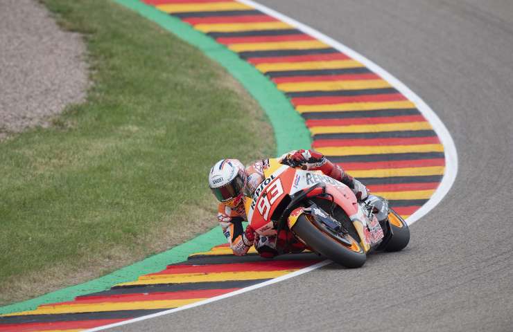 Marc Marquez in pista in Germania (GettyImages)